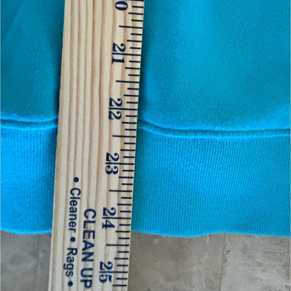 Pink Victoria Secrets Pullover Crew Neck Sweatshirt Color Teal Size S - Picture 5 of 5